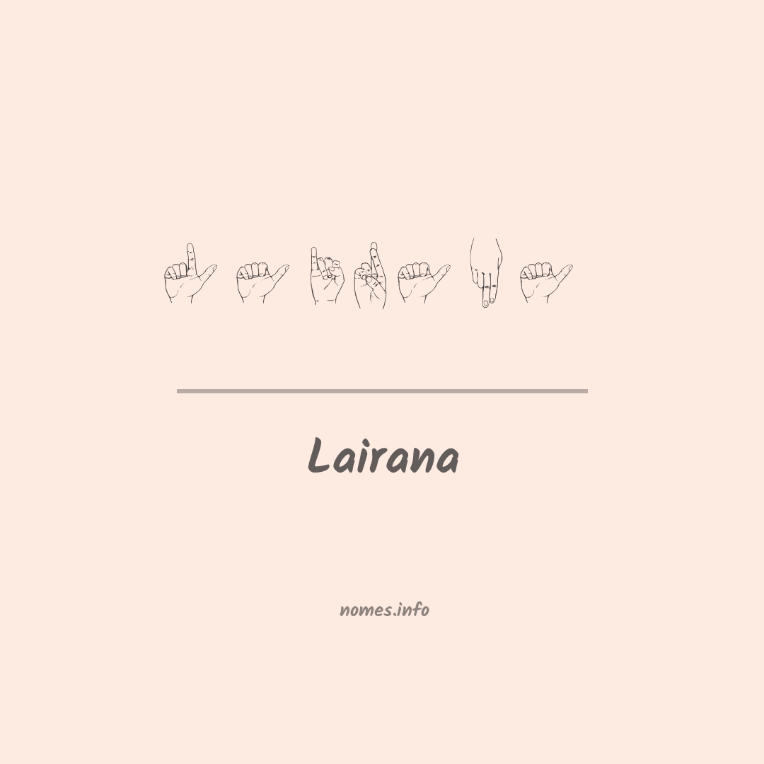 Lairana em Libras