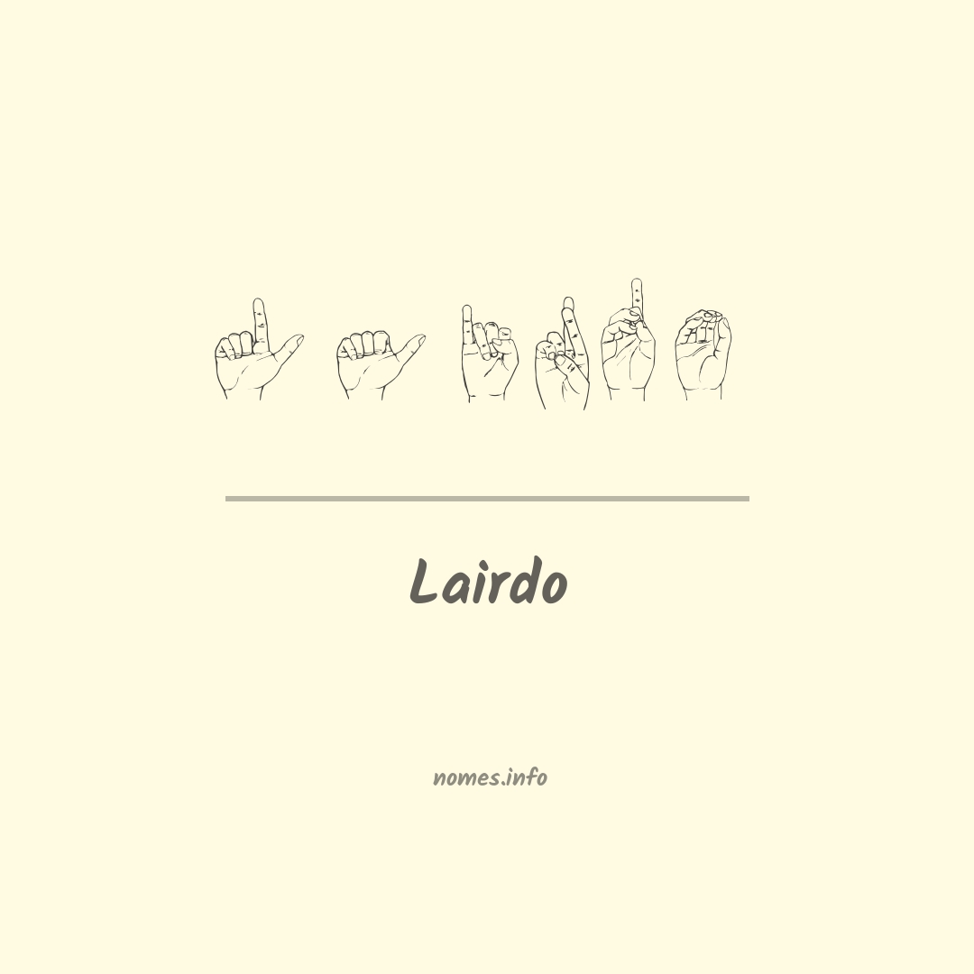 Lairdo em Libras