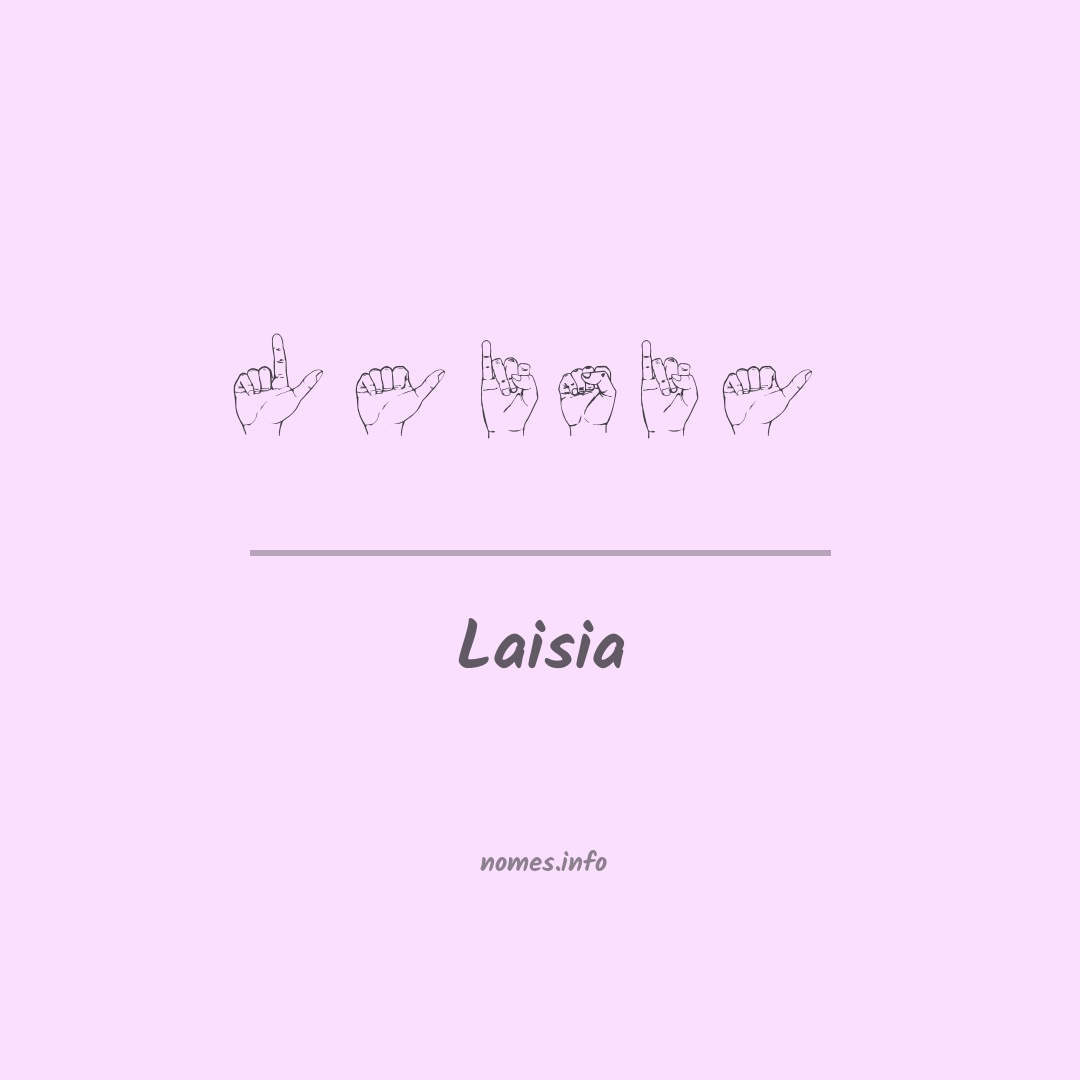 Laisia em Libras