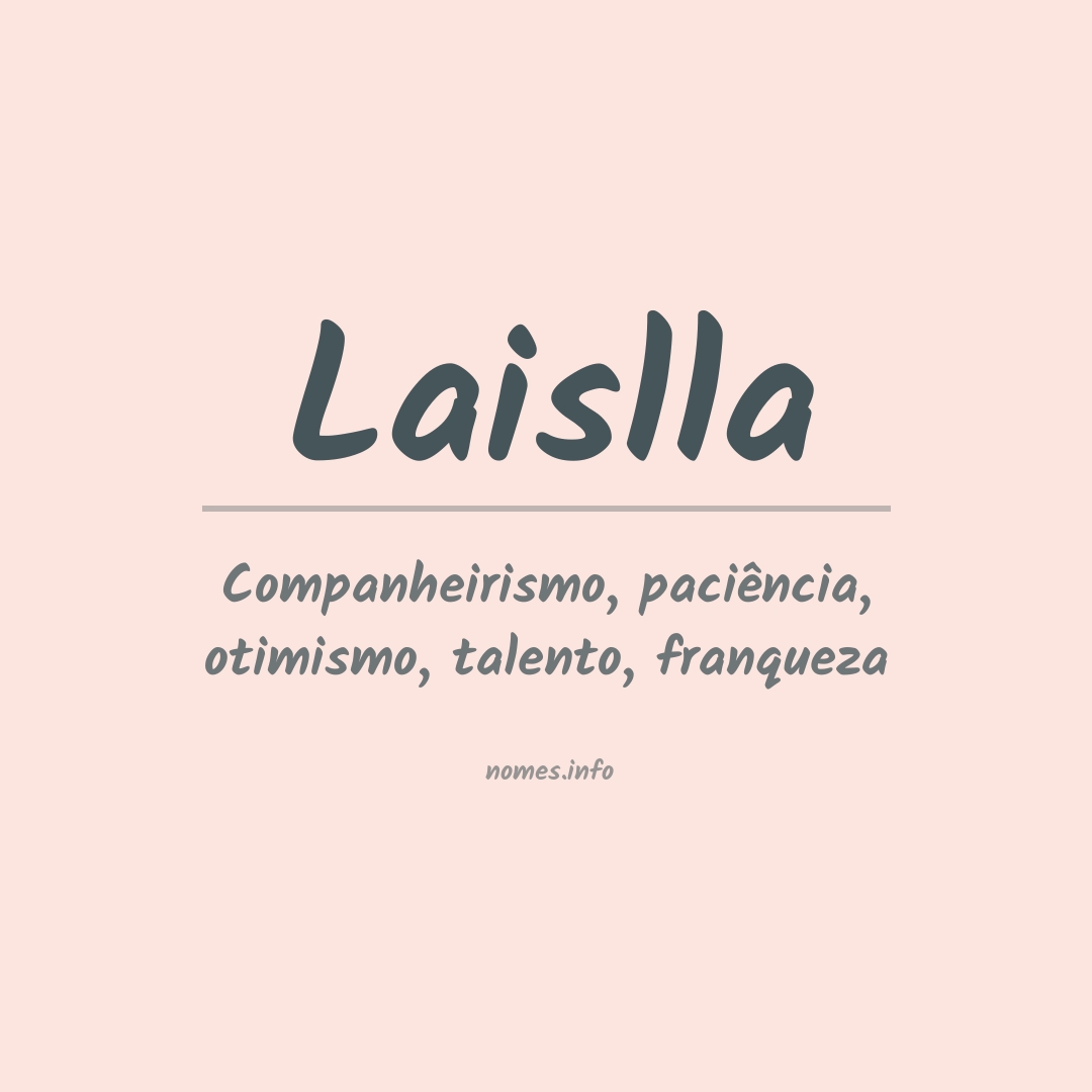 Significado do nome Laislla