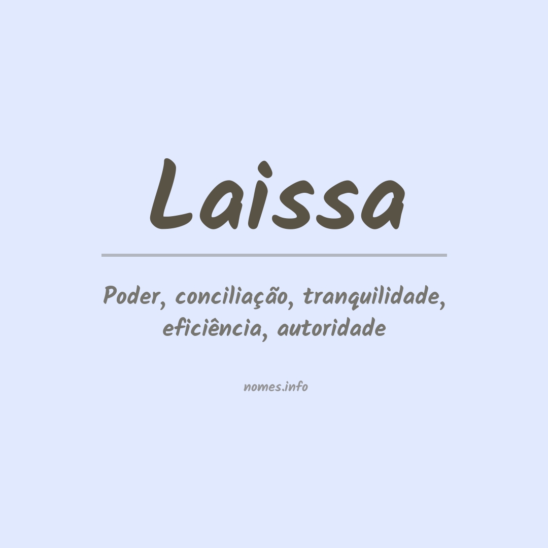 Significado do nome Laissa