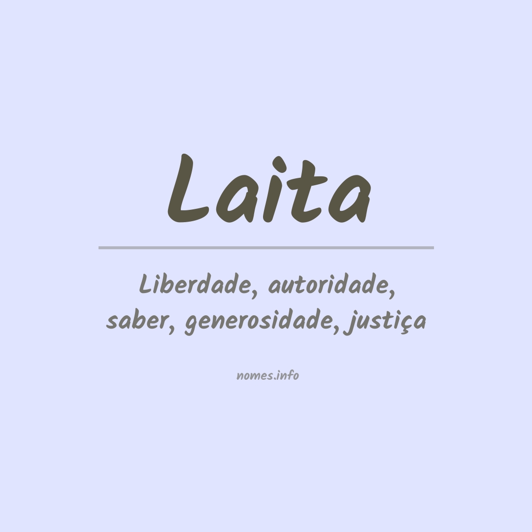 Significado do nome Laita