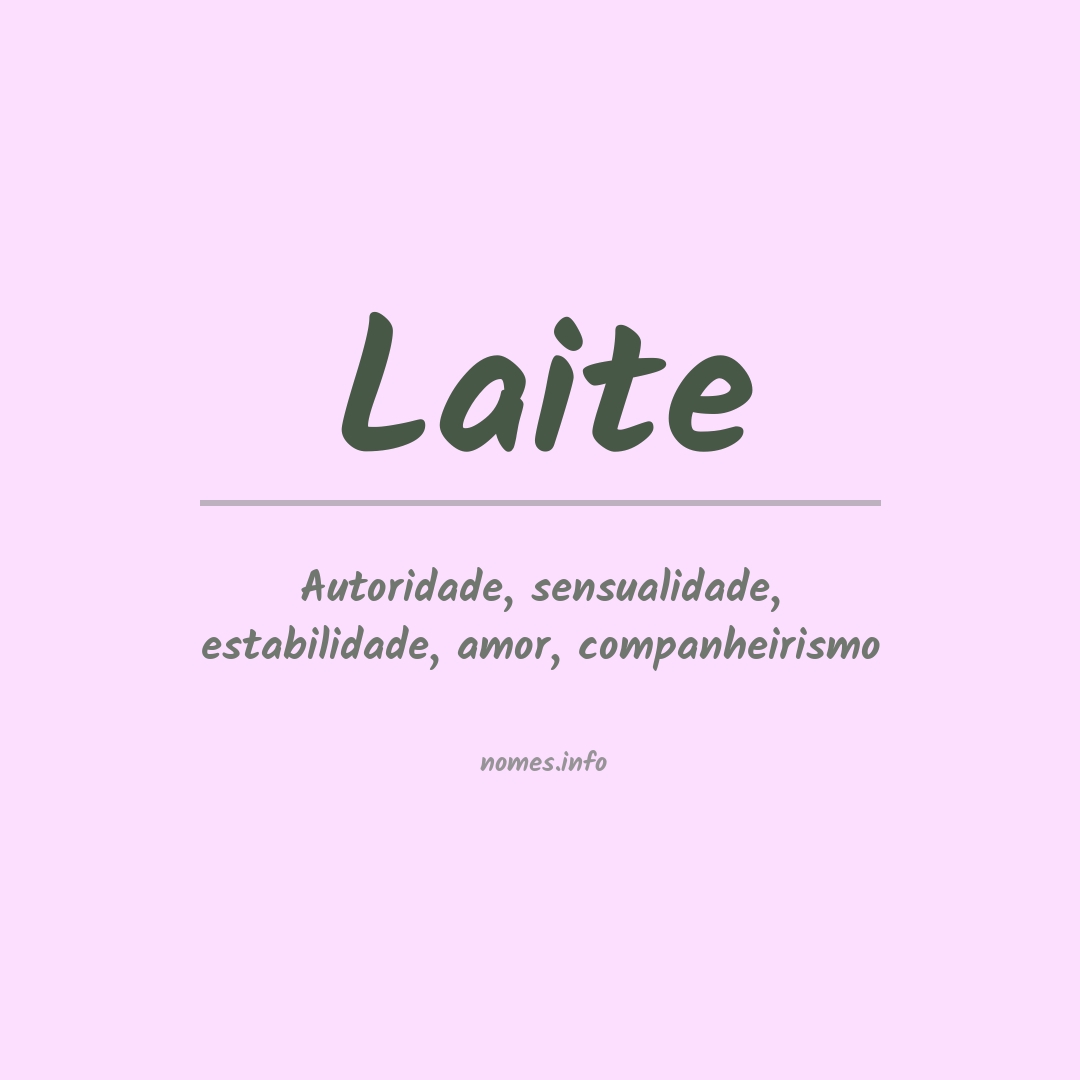 Significado do nome Laite