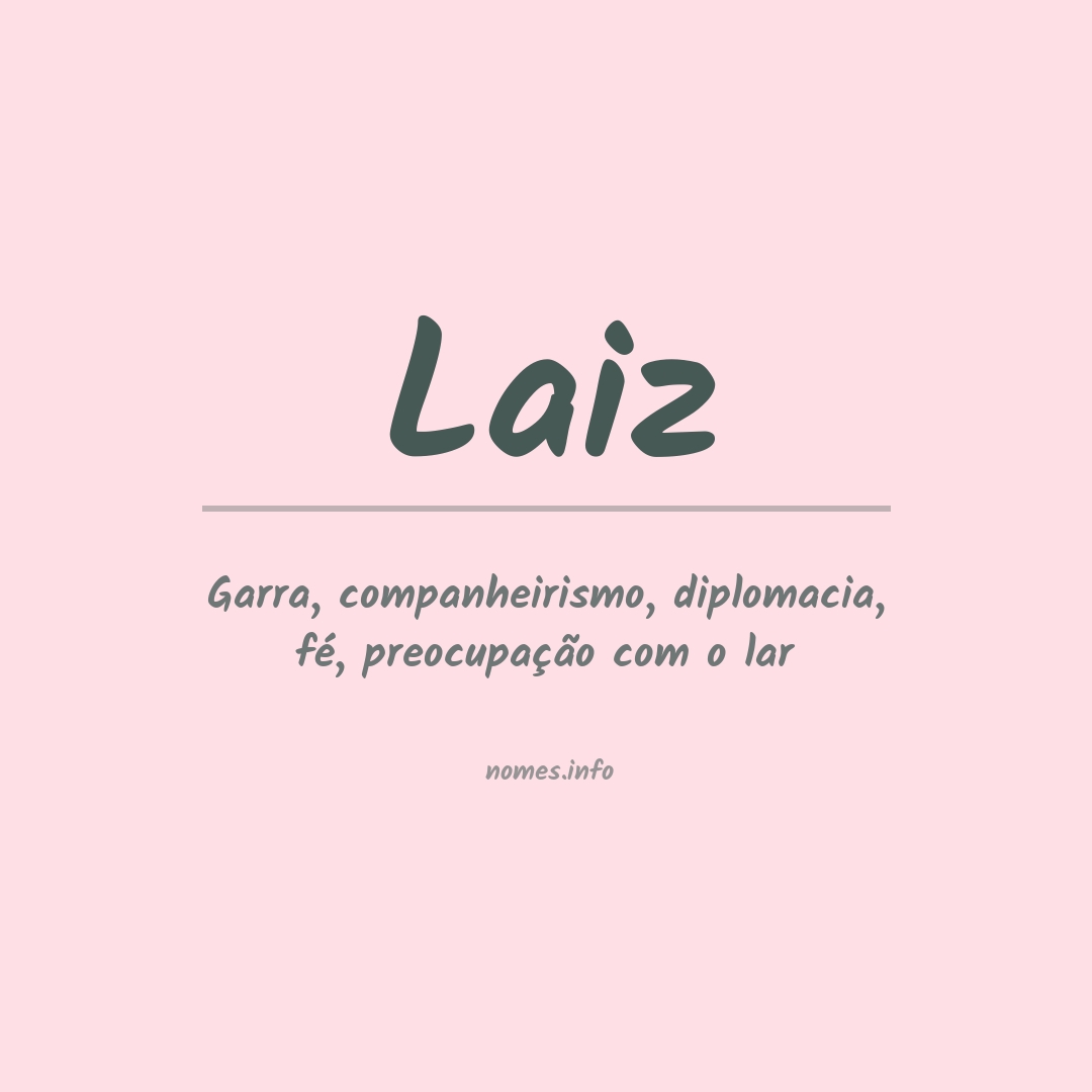 Significado do nome Laiz