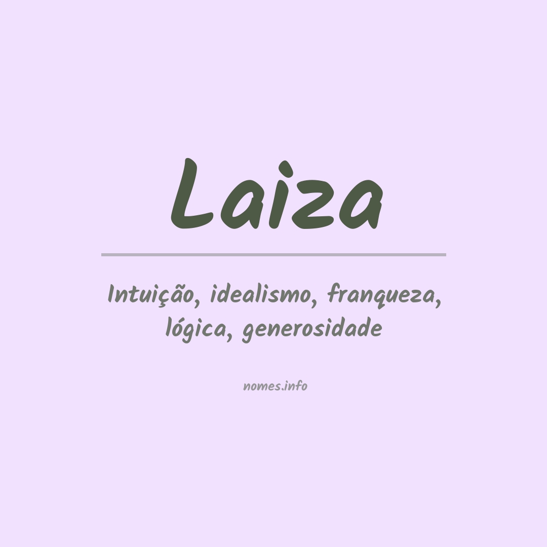 Significado do nome Laiza