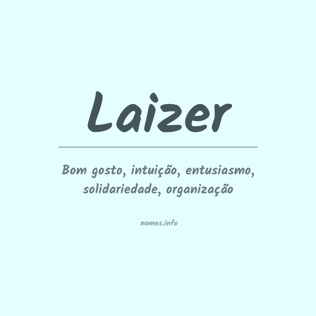 Significado do nome Laizer