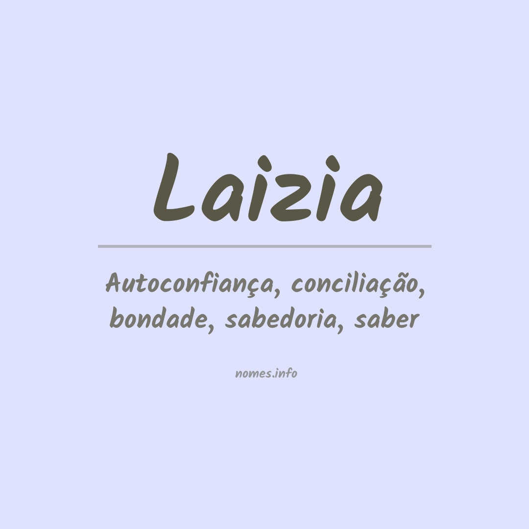 Significado do nome Laizia
