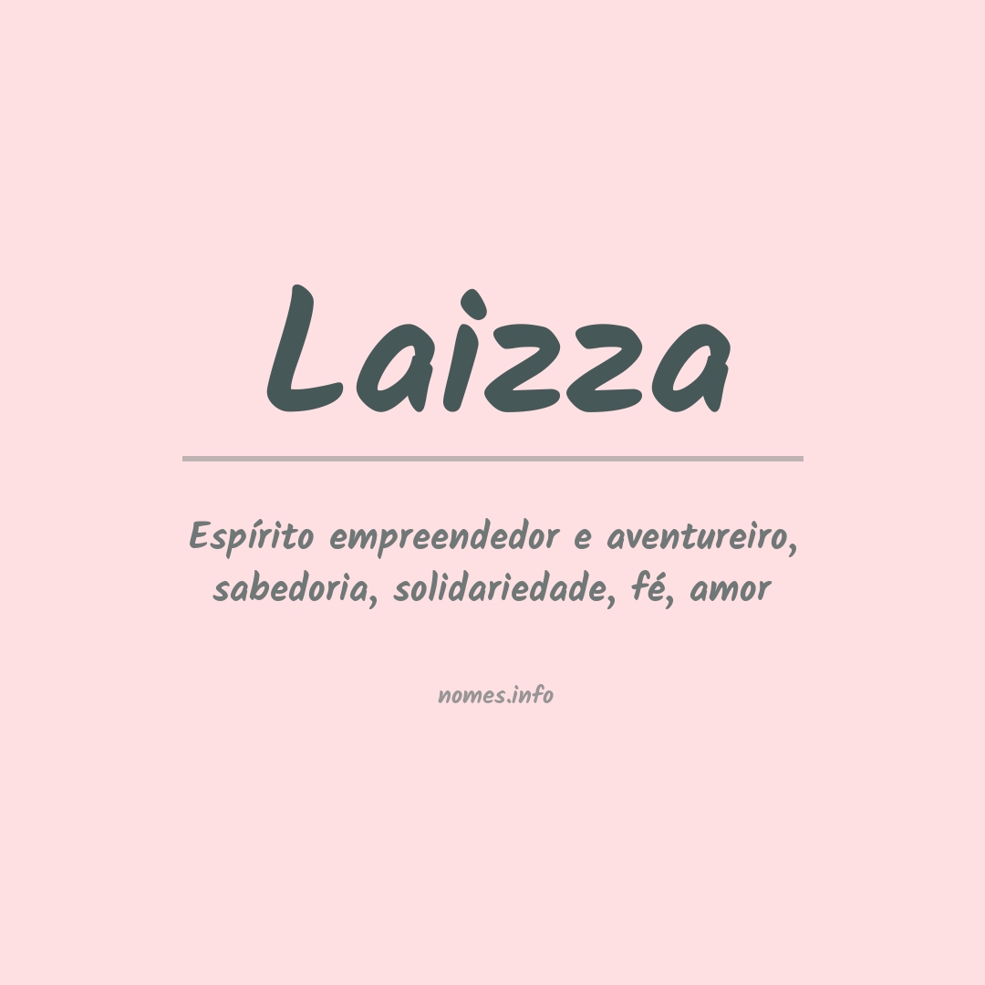 Significado do nome Laizza