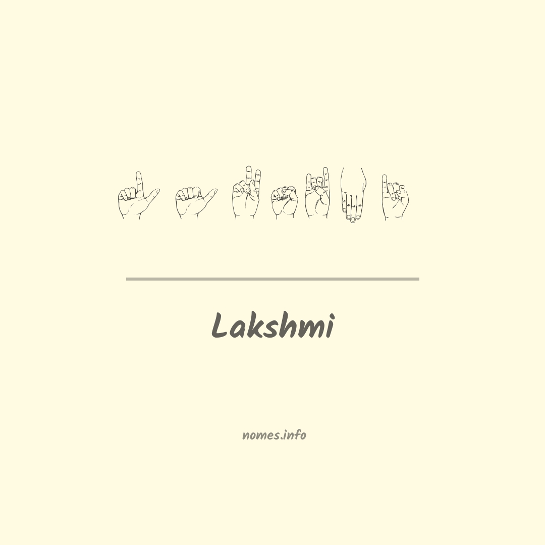 Lakshmi em Libras