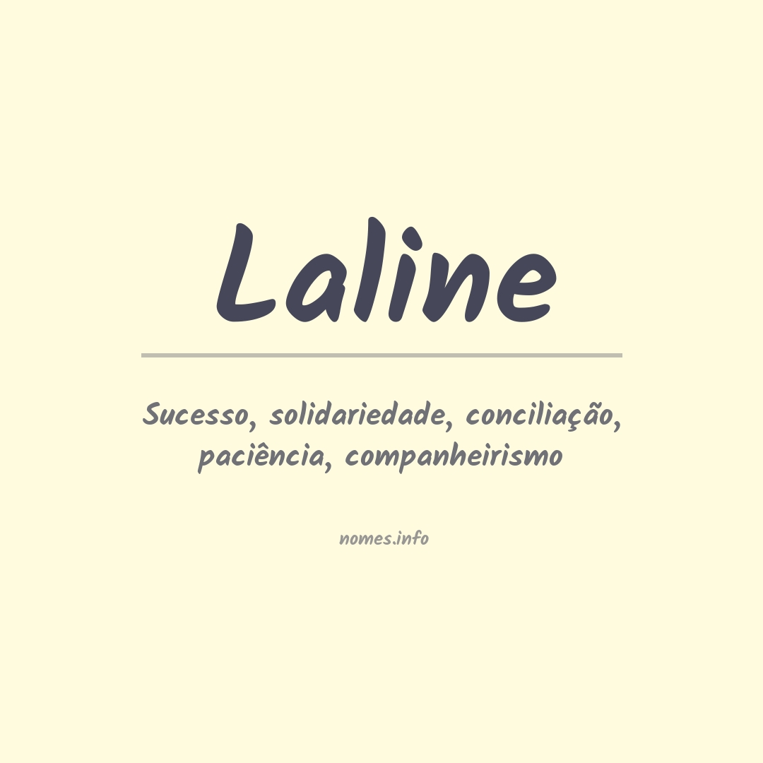 Significado do nome Laline