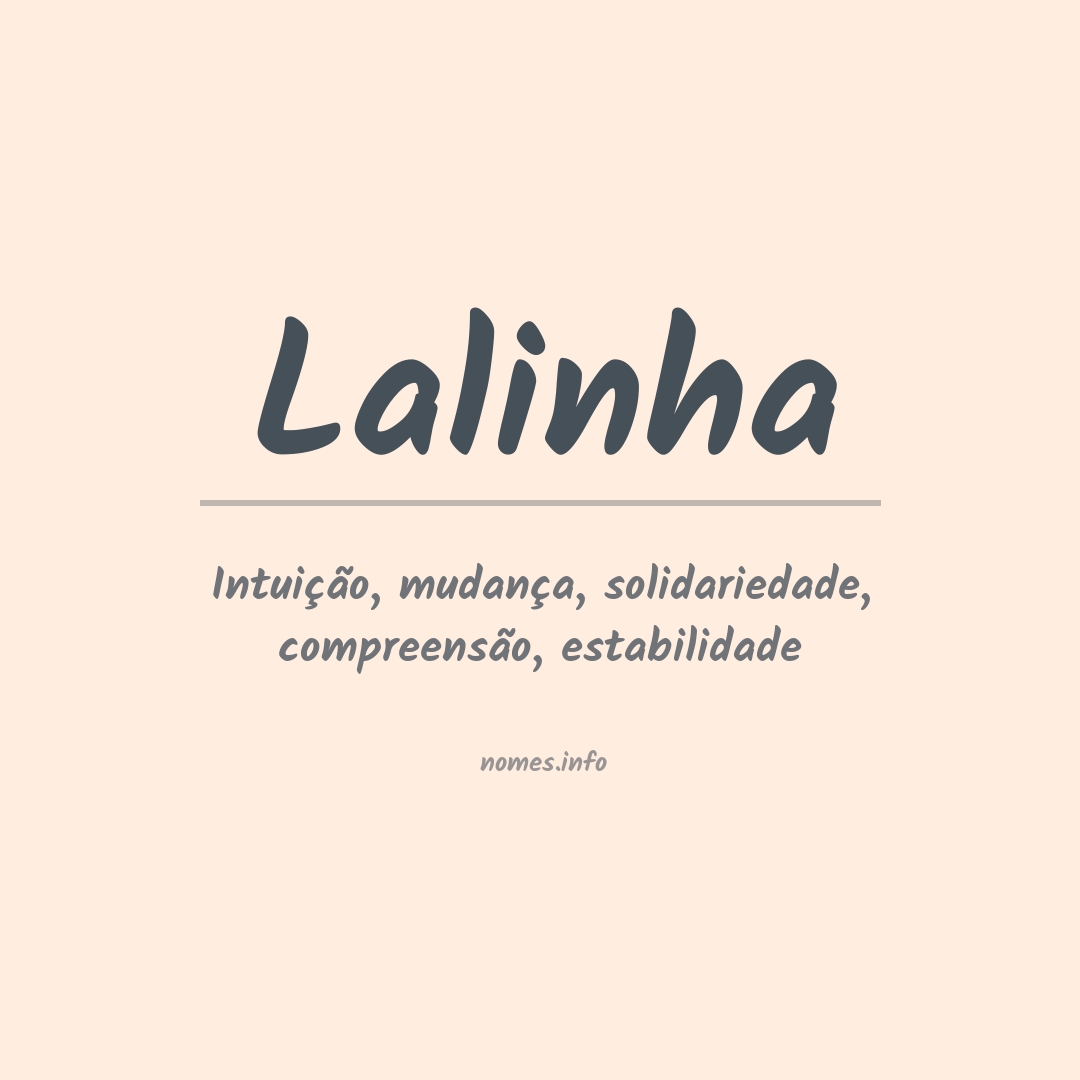Significado do nome Lalinha