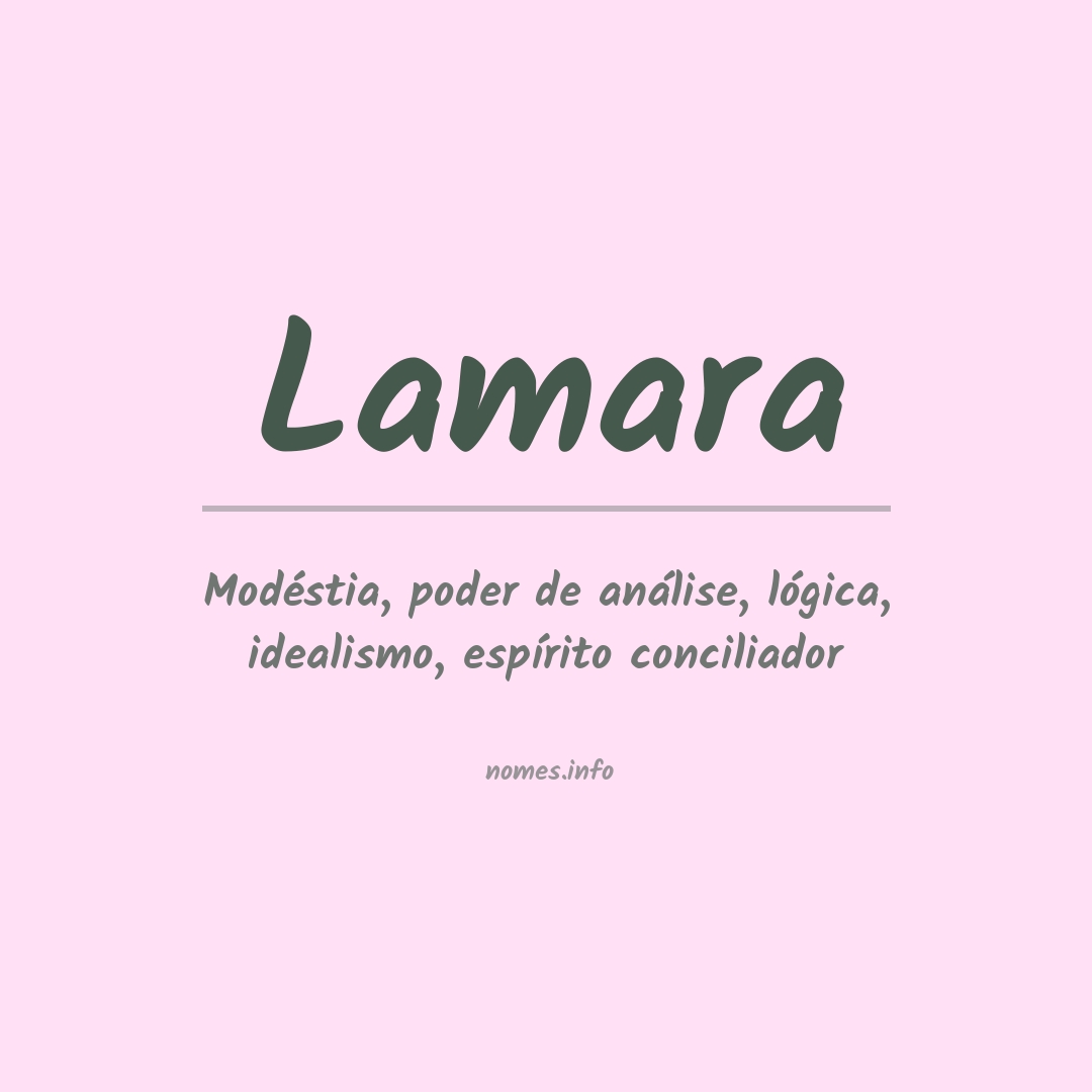 Significado do nome Lamara