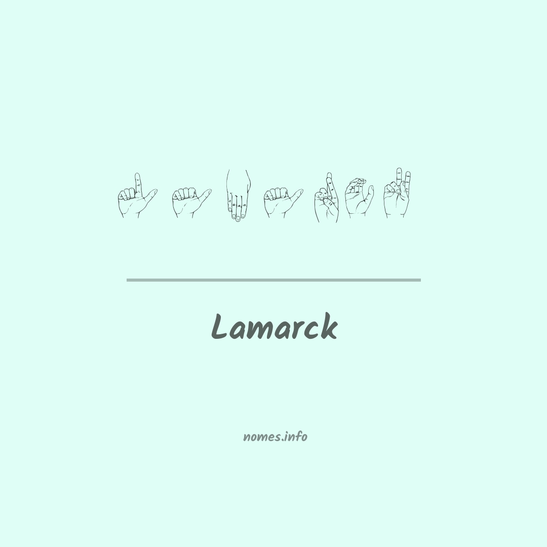 Lamarck em Libras