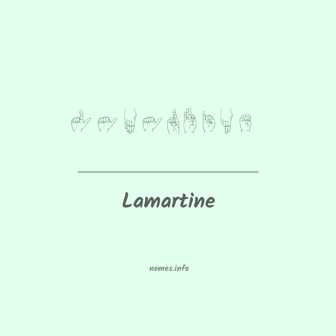 Lamartine em Libras