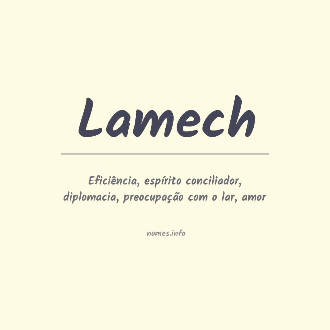 Significado do nome Lamech