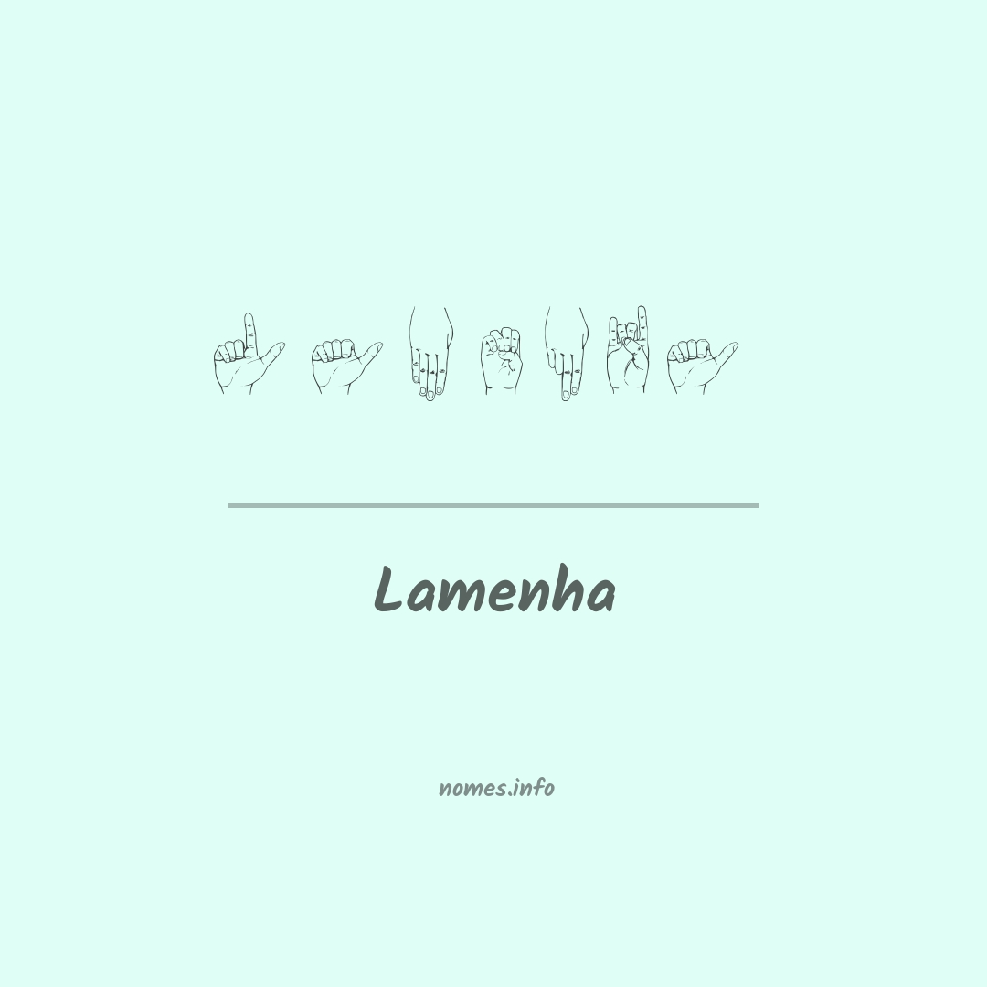 Lamenha em Libras
