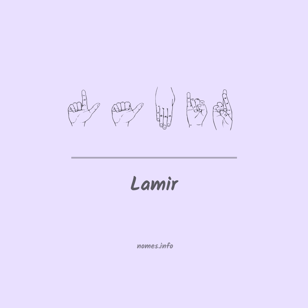 Lamir em Libras