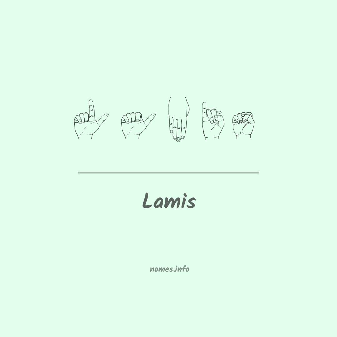 Lamis em Libras