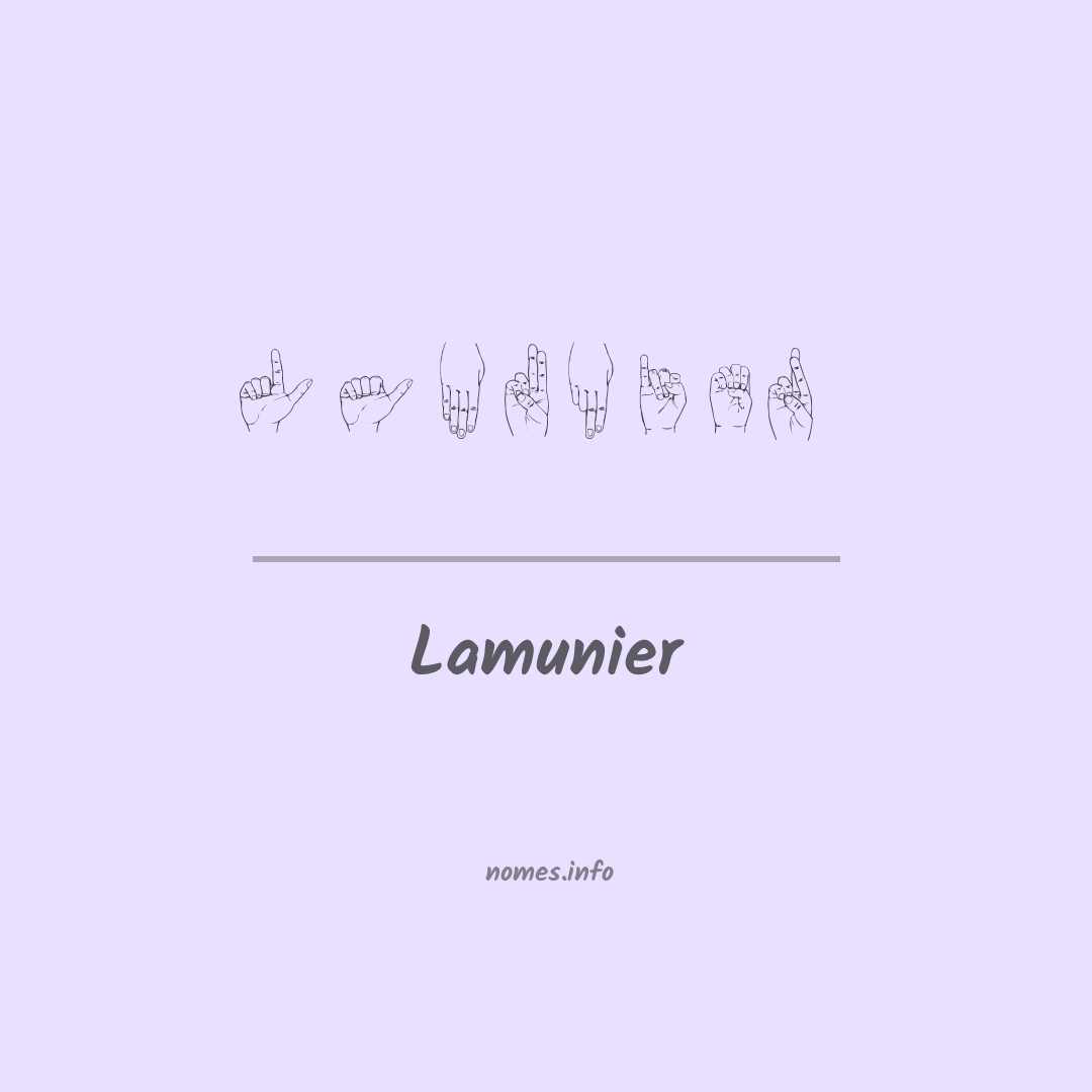Lamunier em Libras