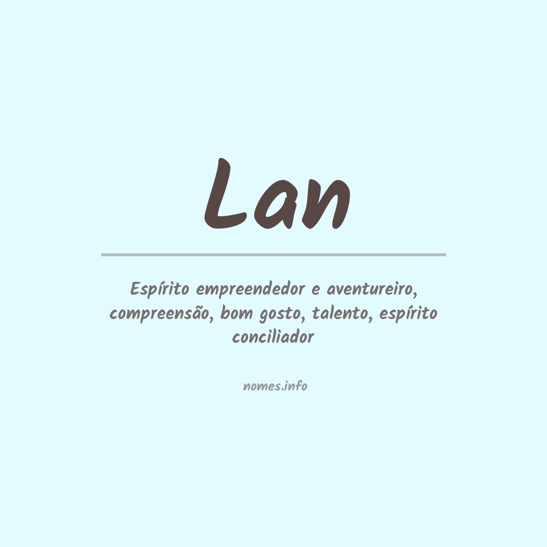 Significado do nome Lan