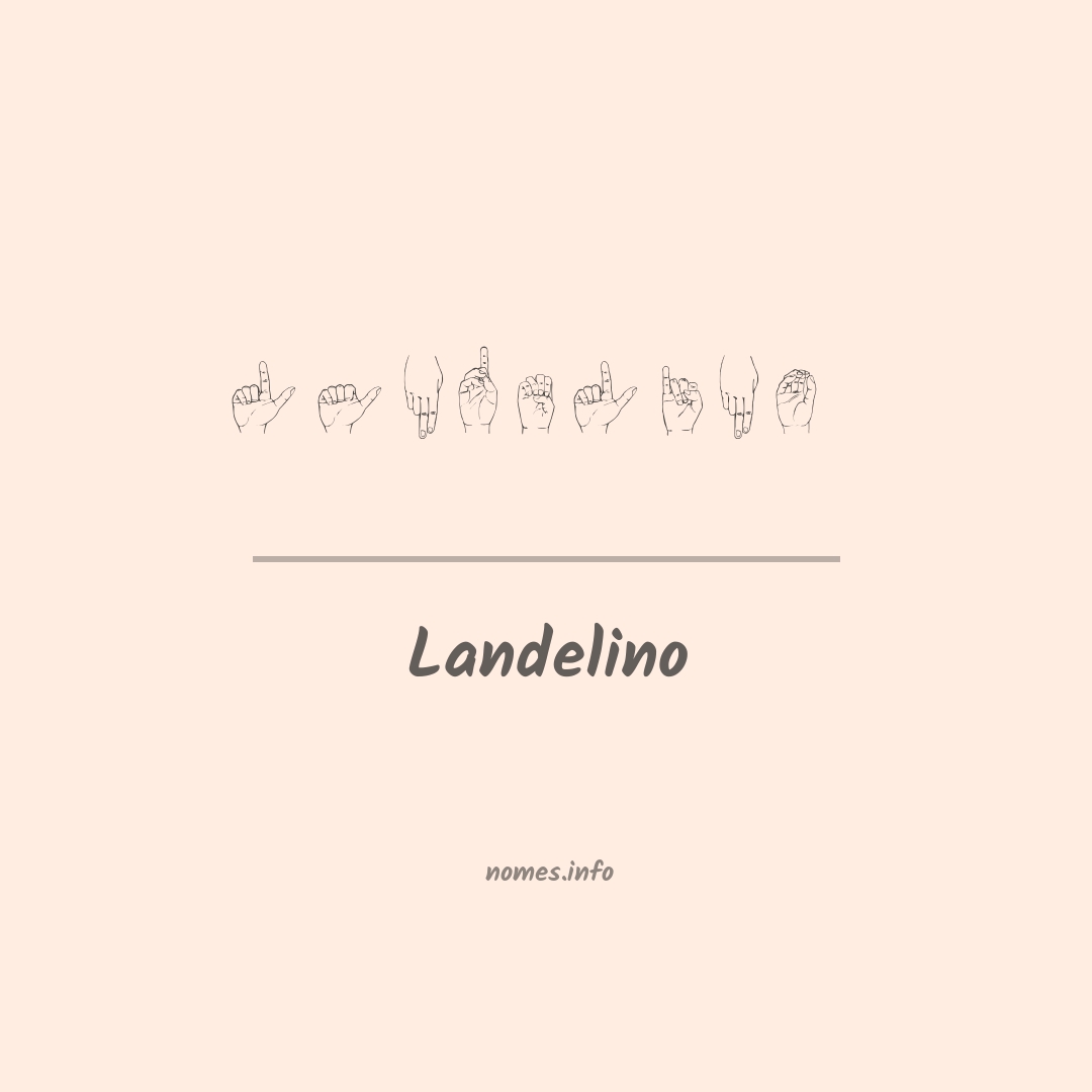 Landelino em Libras