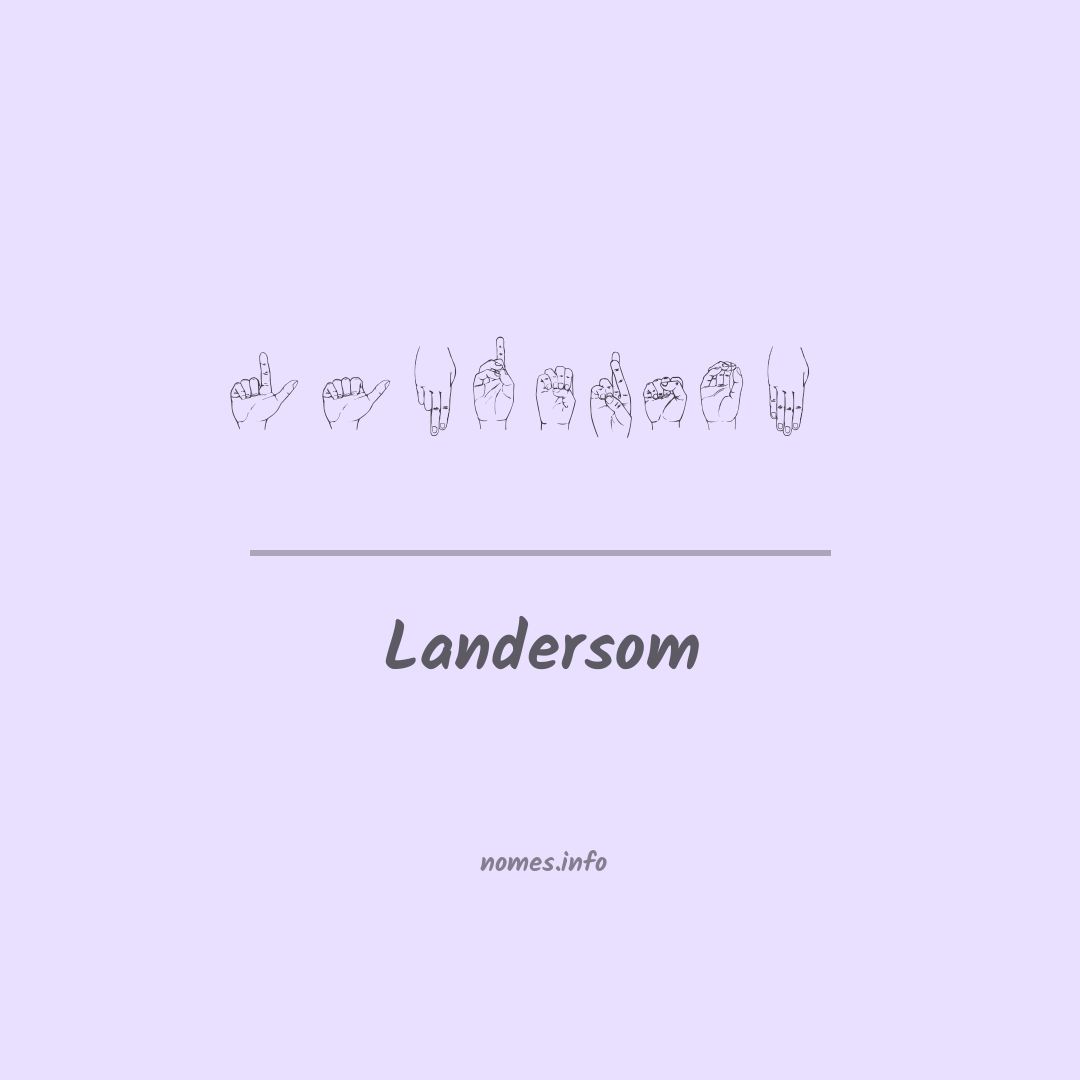 Landersom em Libras