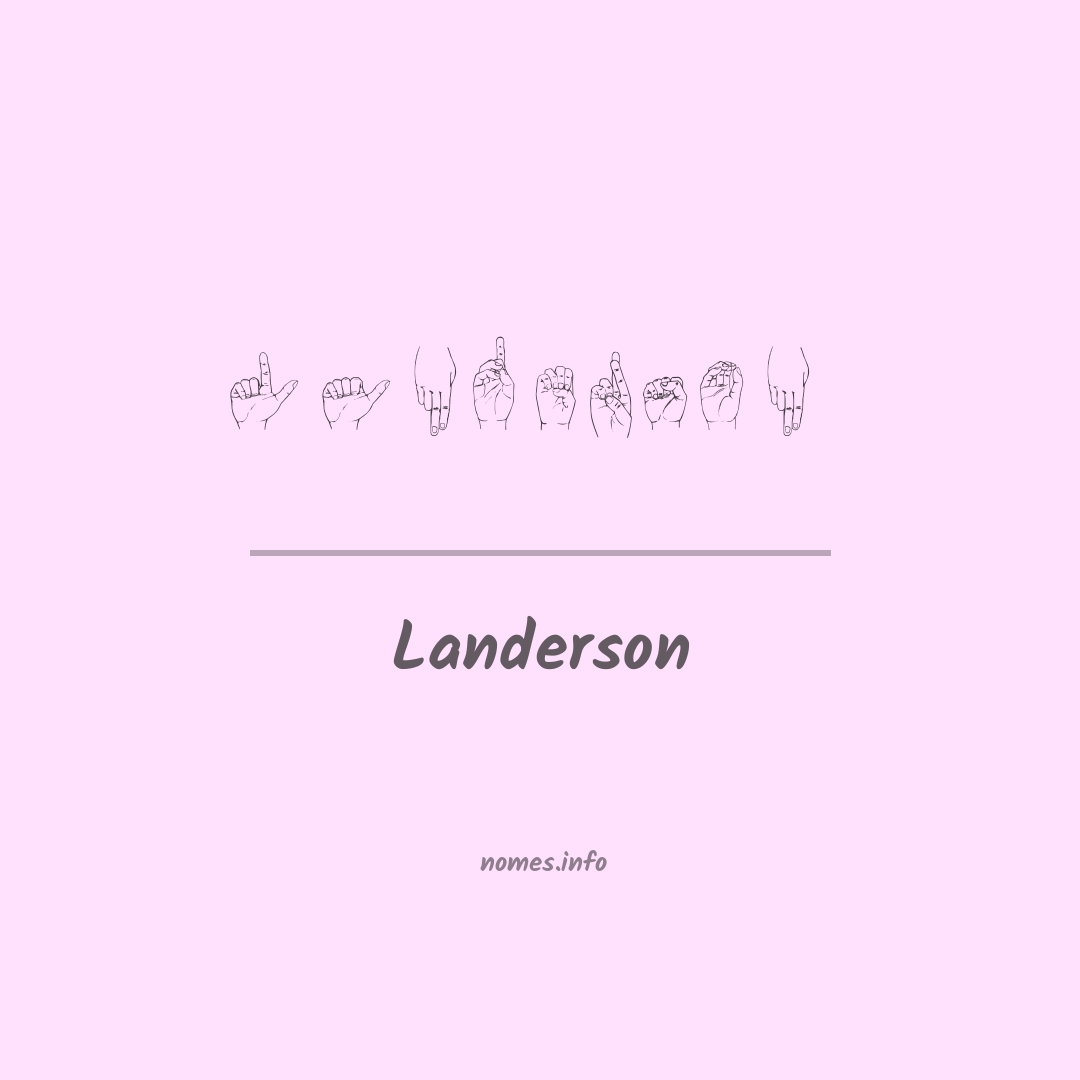 Landerson em Libras