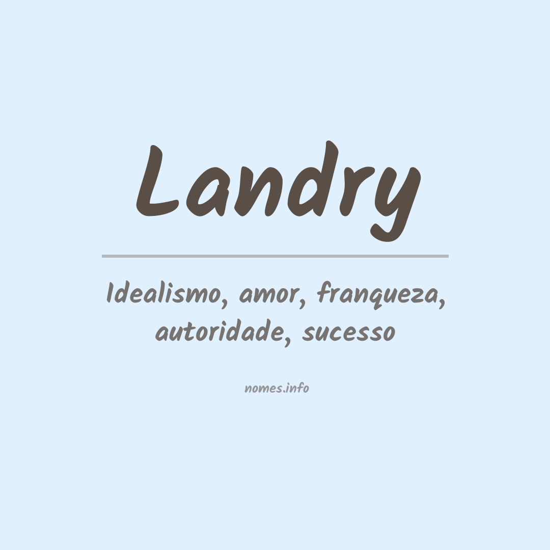 Significado do nome Landry