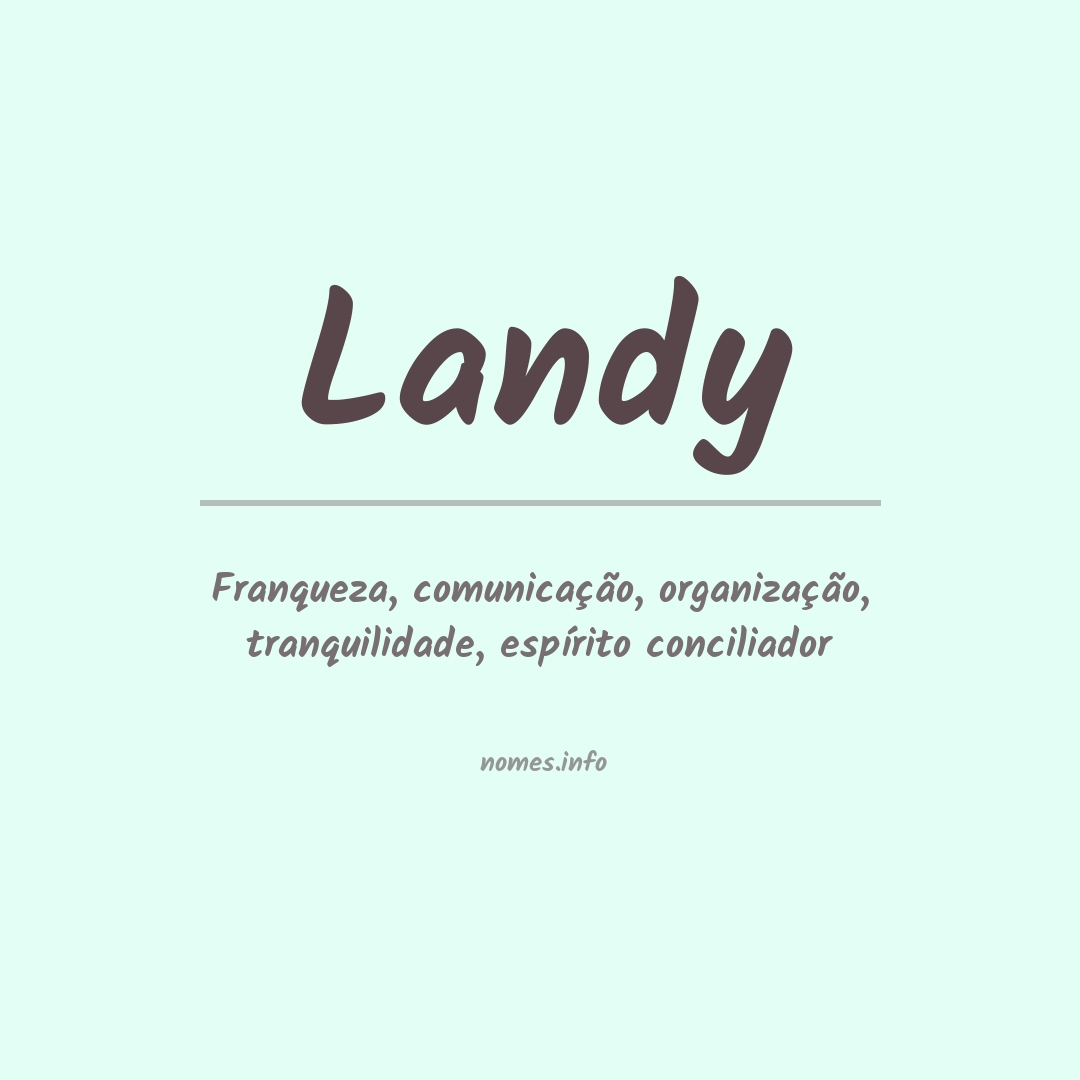 Significado do nome Landy