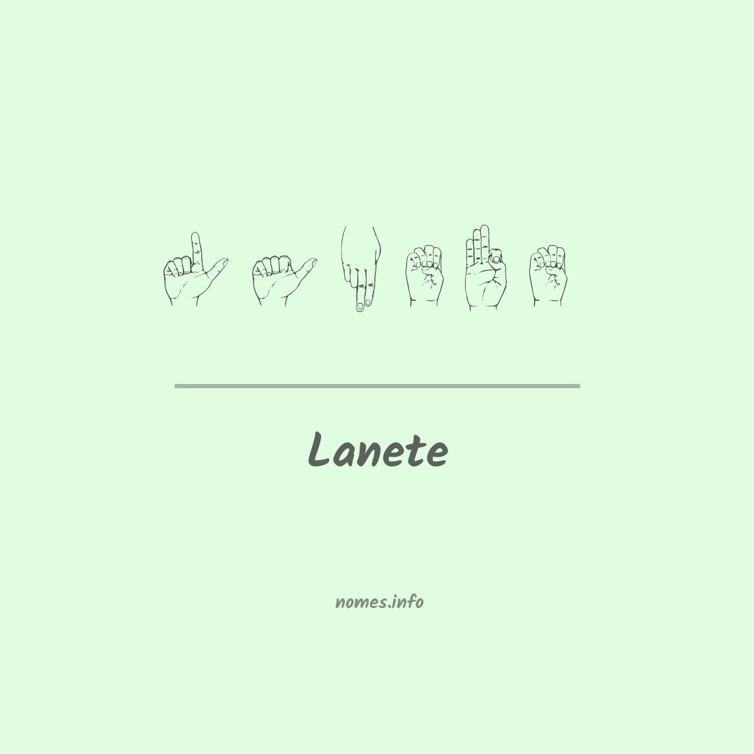 Lanete em Libras