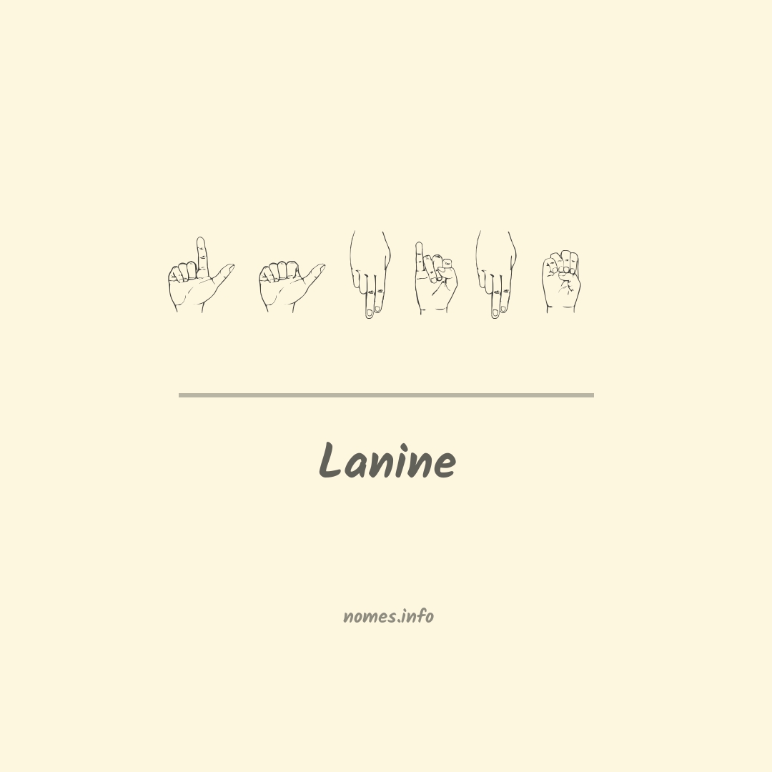 Lanine em Libras