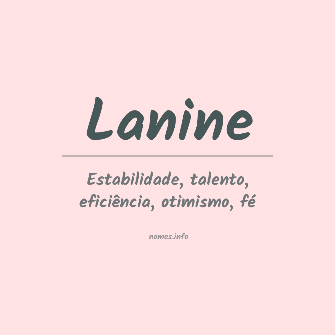 Significado do nome Lanine