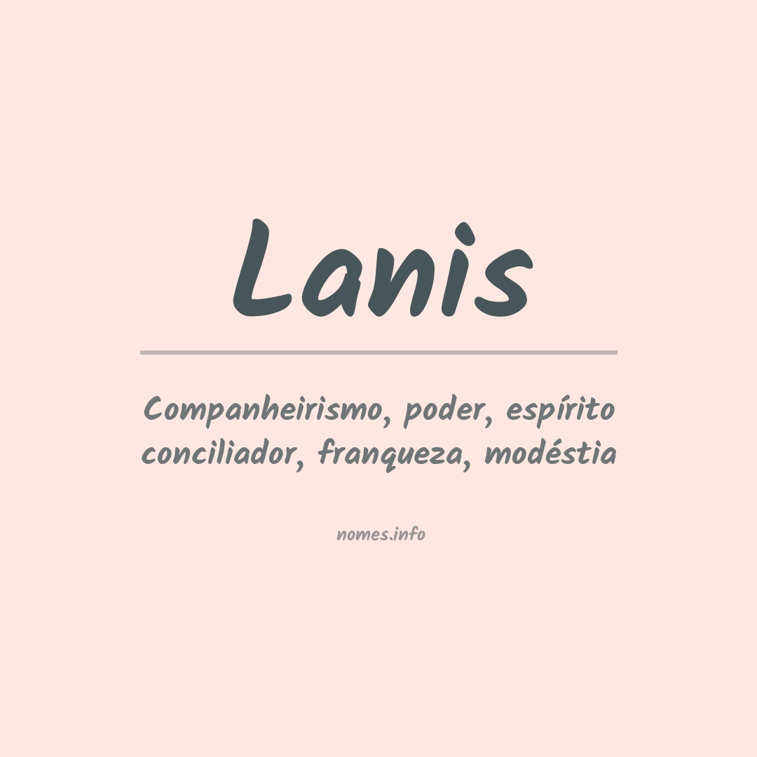 Significado do nome Lanis