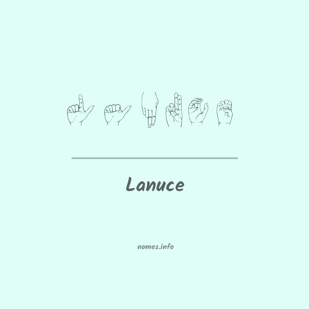 Lanuce em Libras
