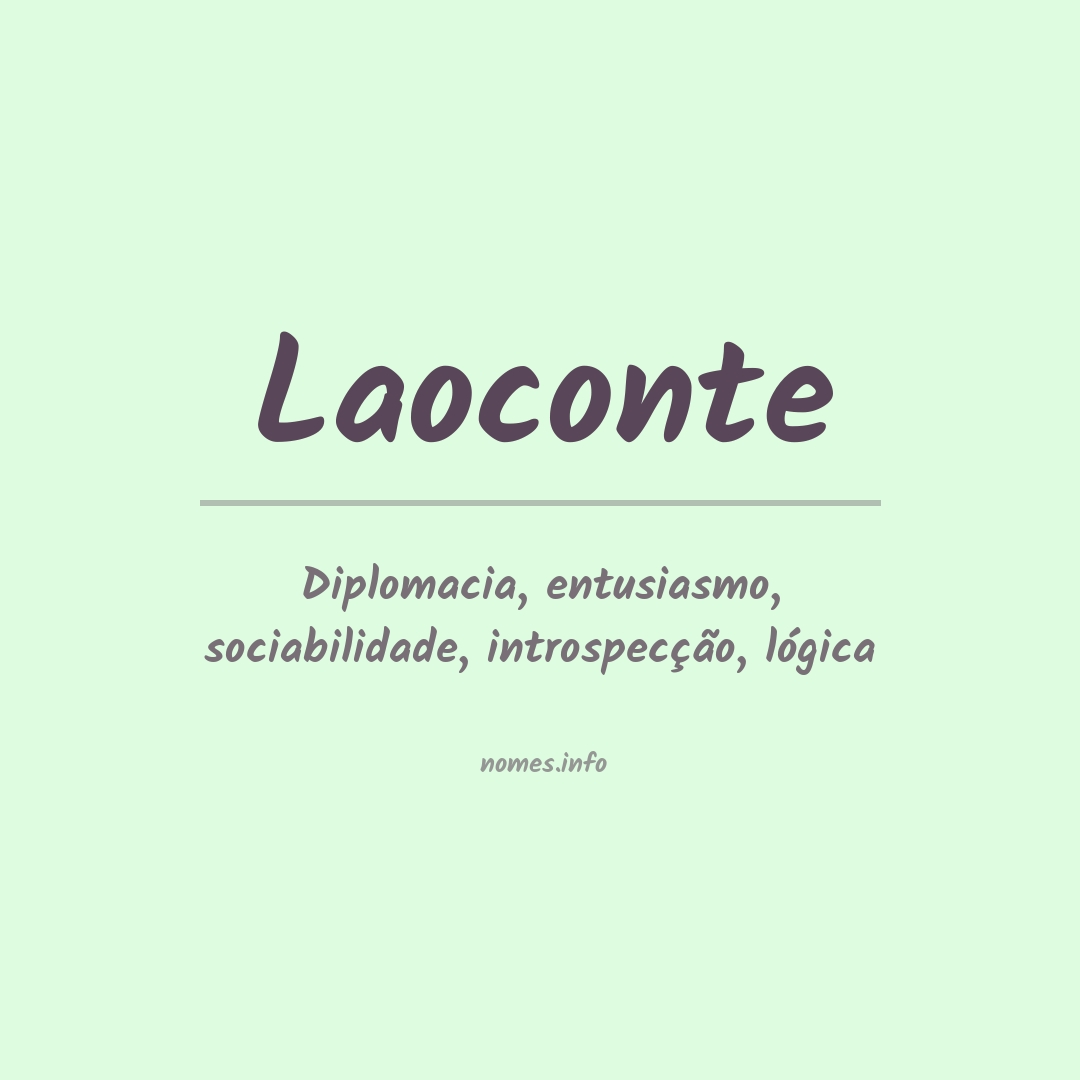 Significado do nome Laoconte