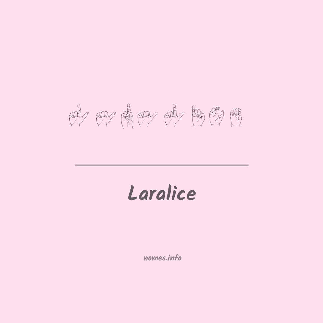 Laralice em Libras