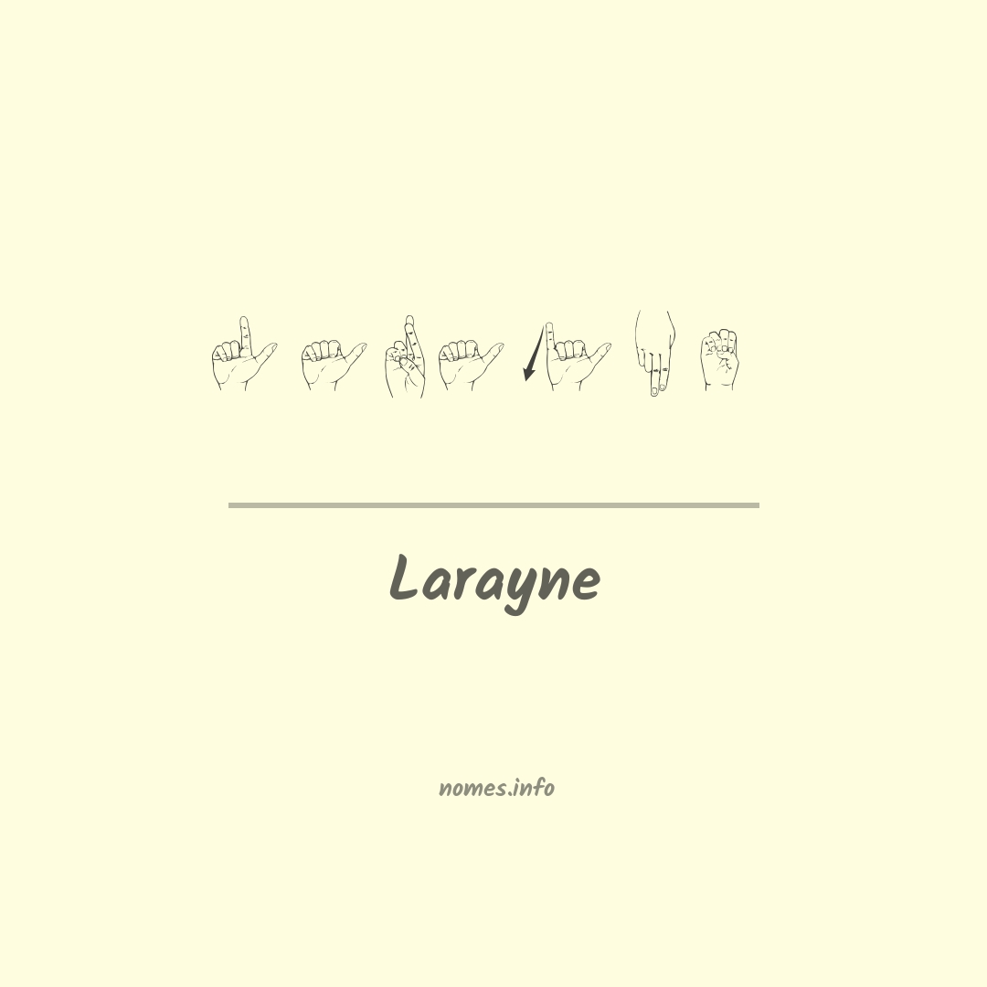 Larayne em Libras