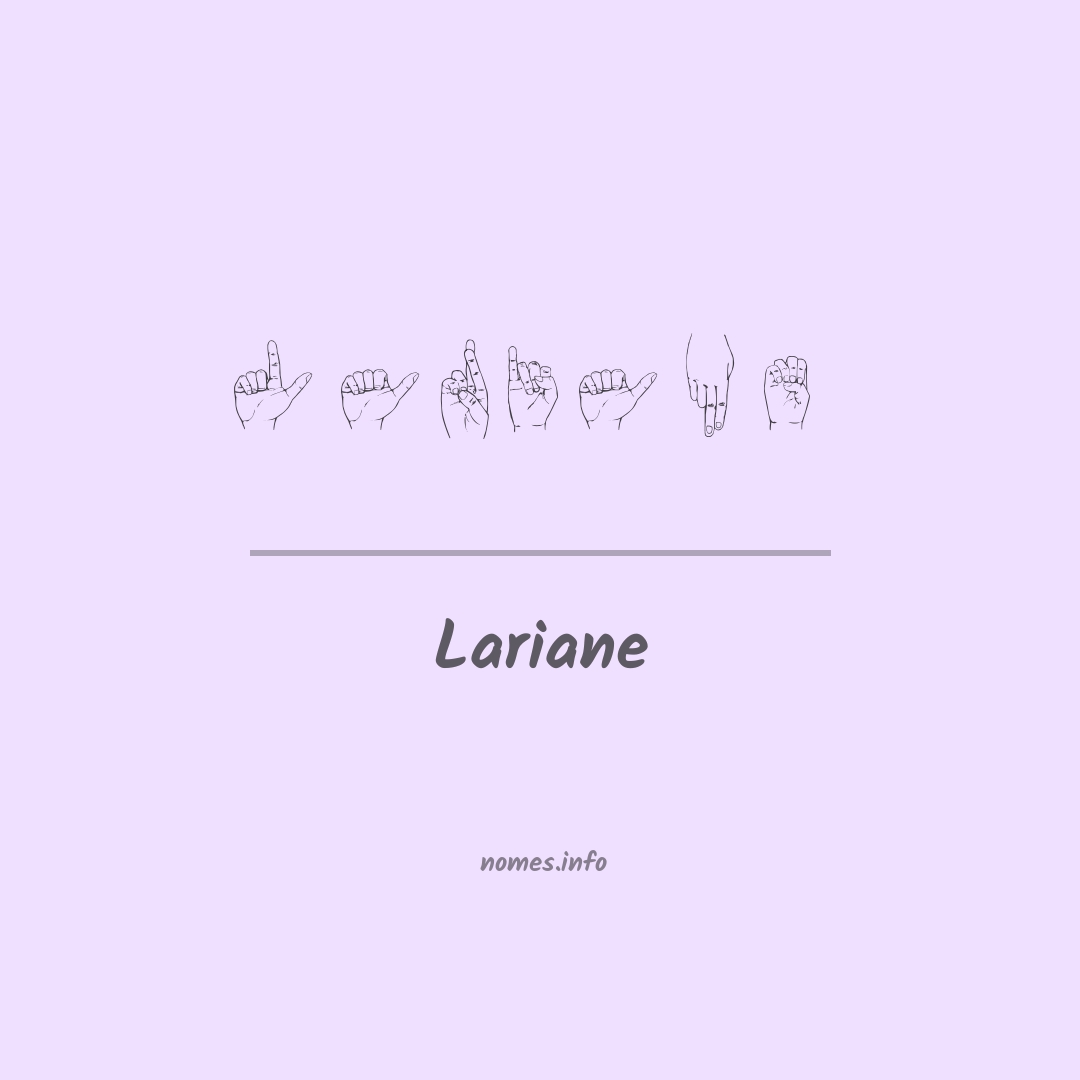 Lariane em Libras