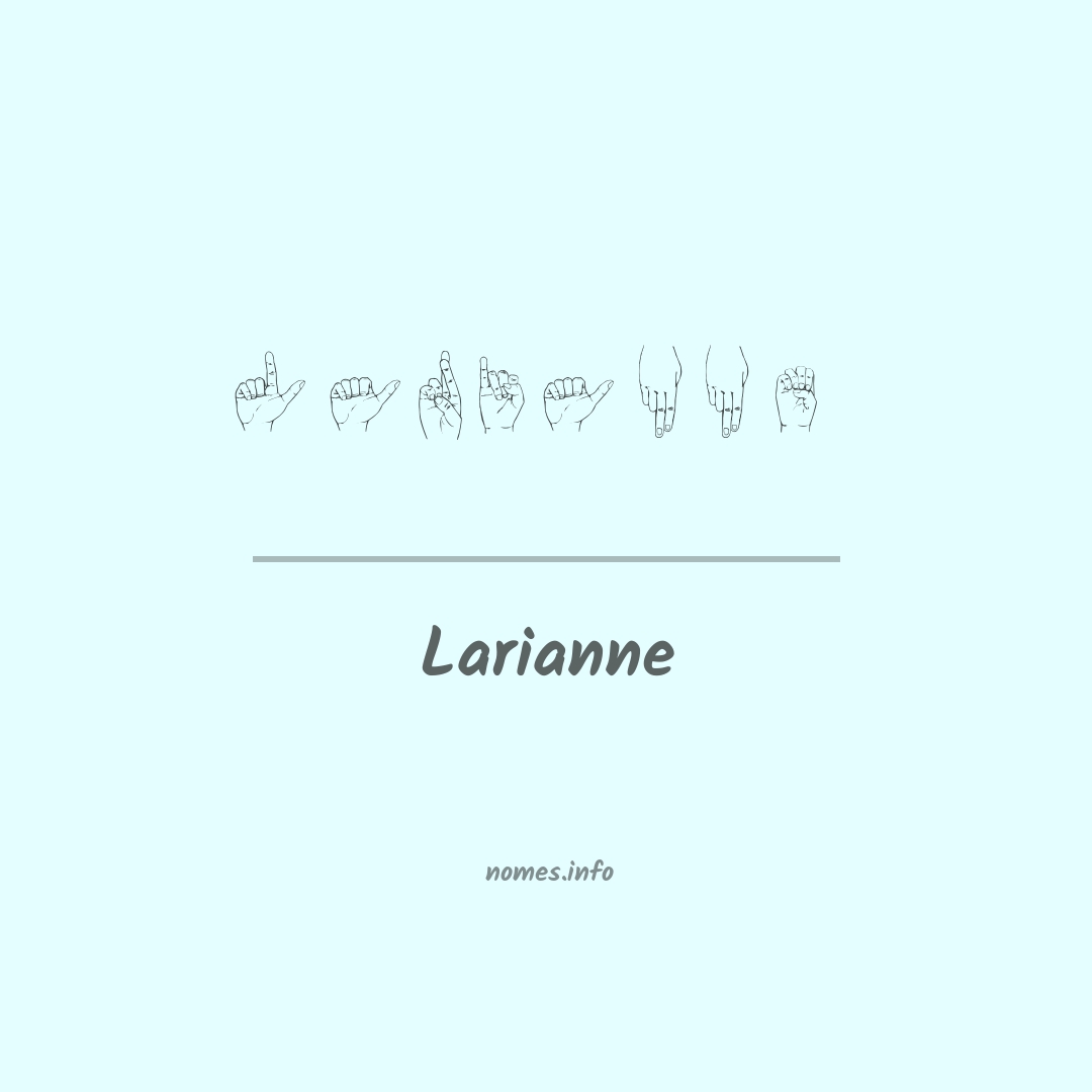 Larianne em Libras