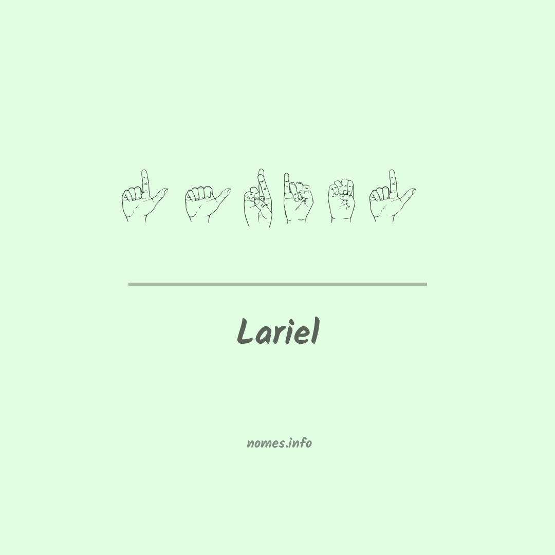 Lariel em Libras