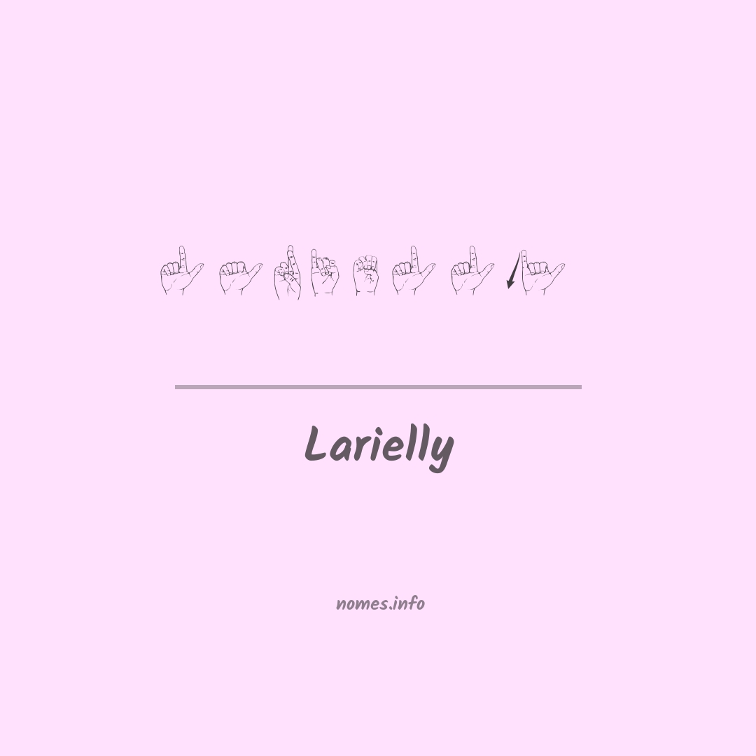 Larielly em Libras