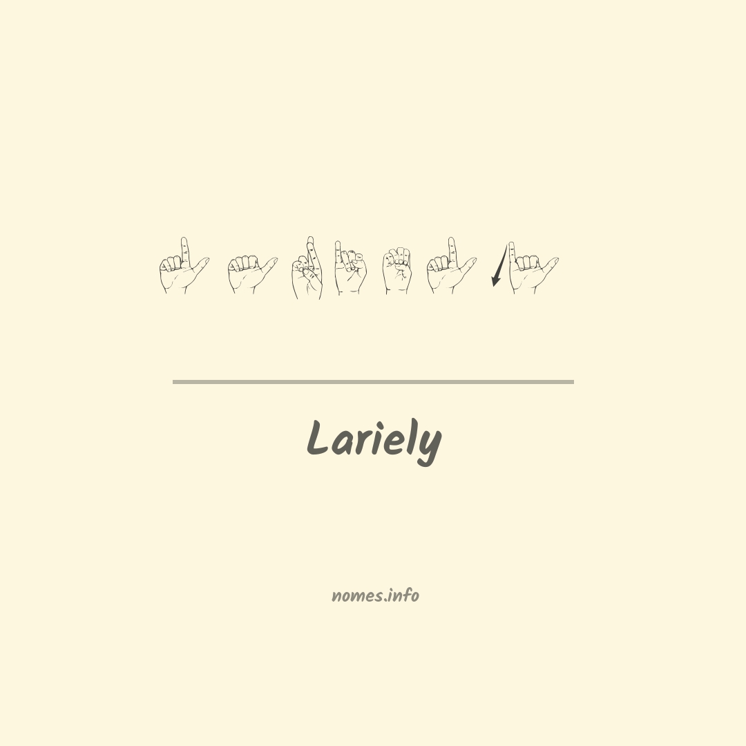 Lariely em Libras