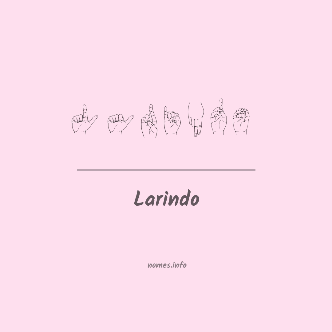 Larindo em Libras