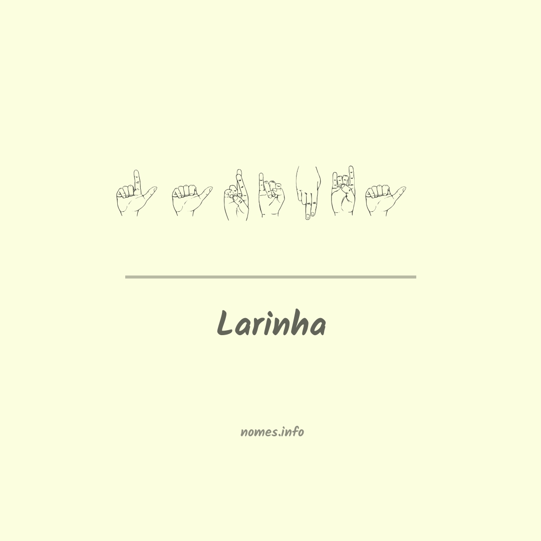Larinha em Libras