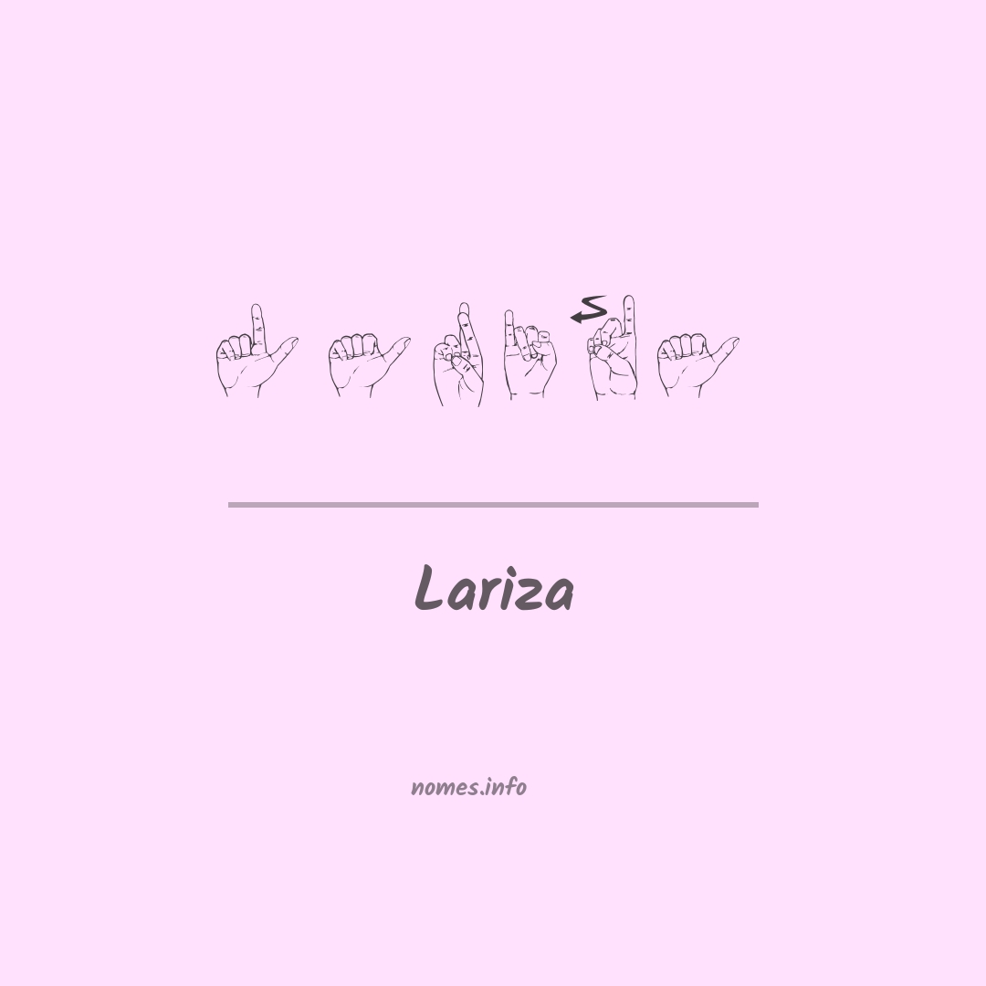 Lariza em Libras