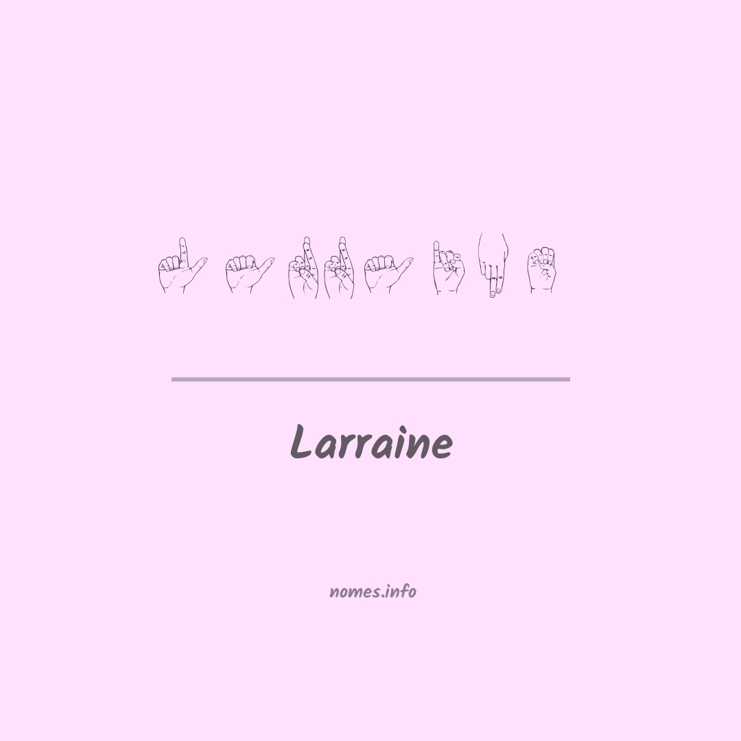 Larraine em Libras