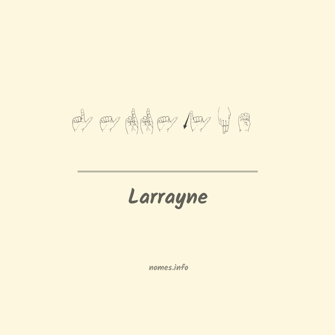 Larrayne em Libras