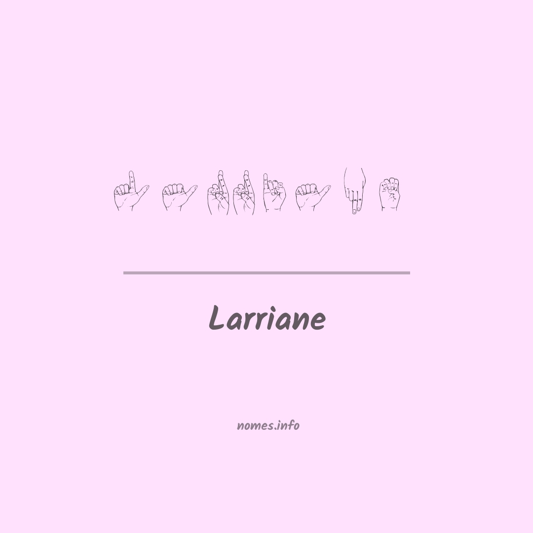 Larriane em Libras