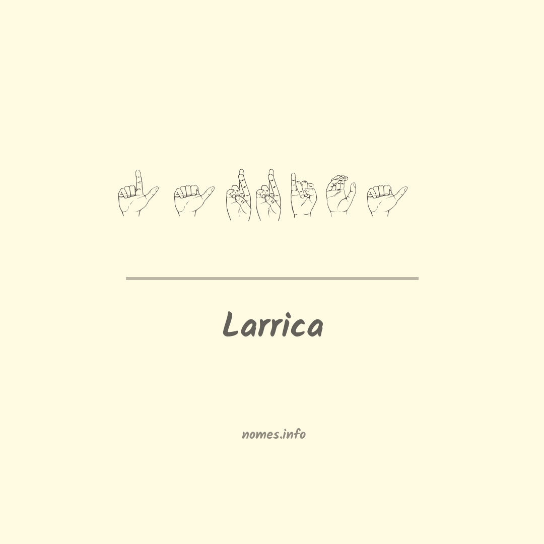 Larrica em Libras