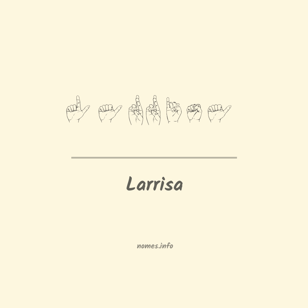 Larrisa em Libras